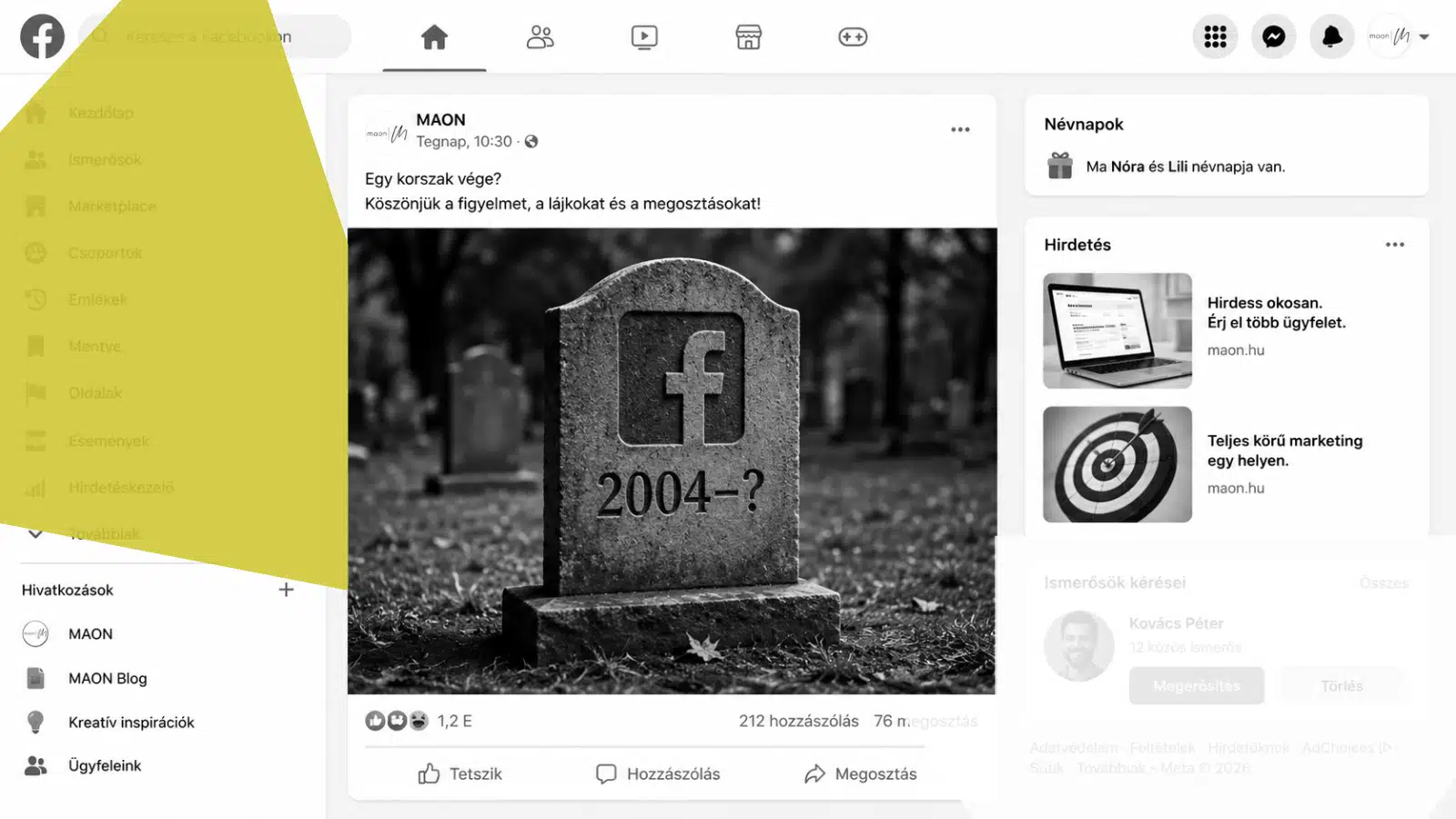 2026-ban a Facebook hirdetések továbbra is a legtöbb vállalkozás marketingeszköztárának meghatározó elemei
